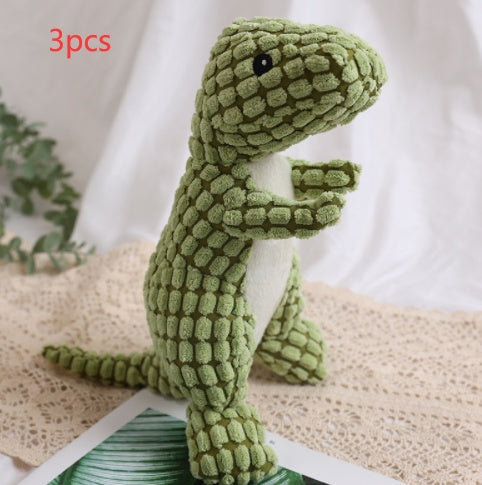 Bite Resistant Plush Sounding Toy Dinosaur