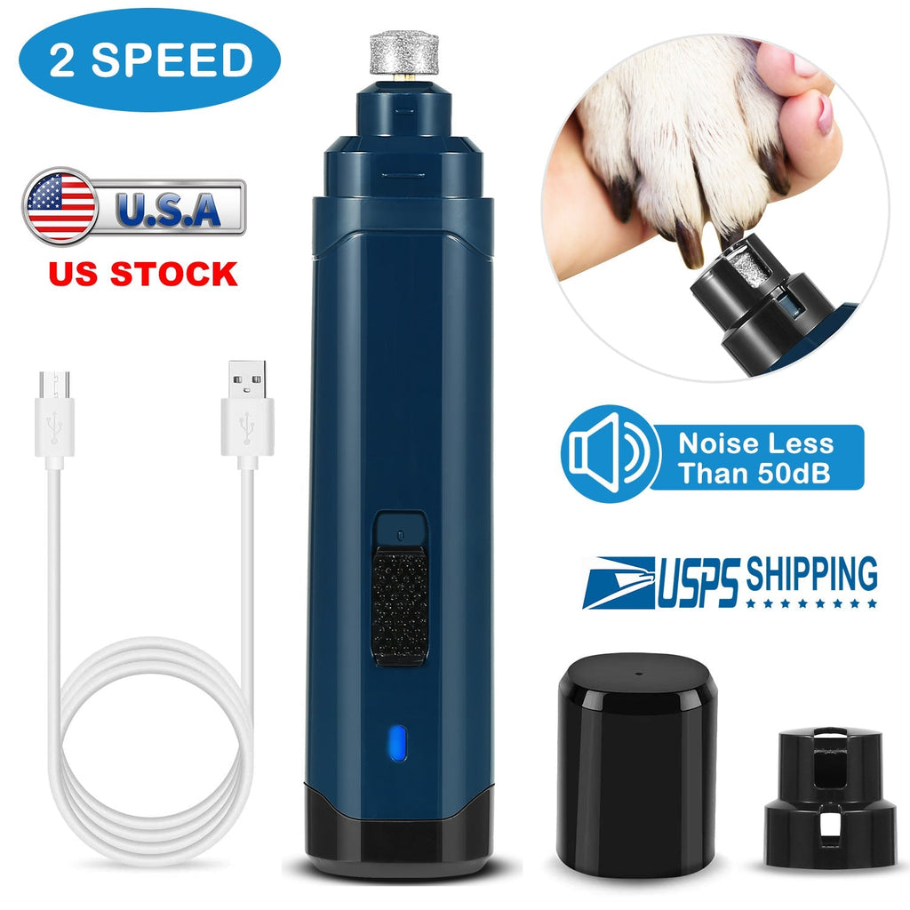 Dog Nail Grinder 2 Speeds Quiet USB Rechargeable