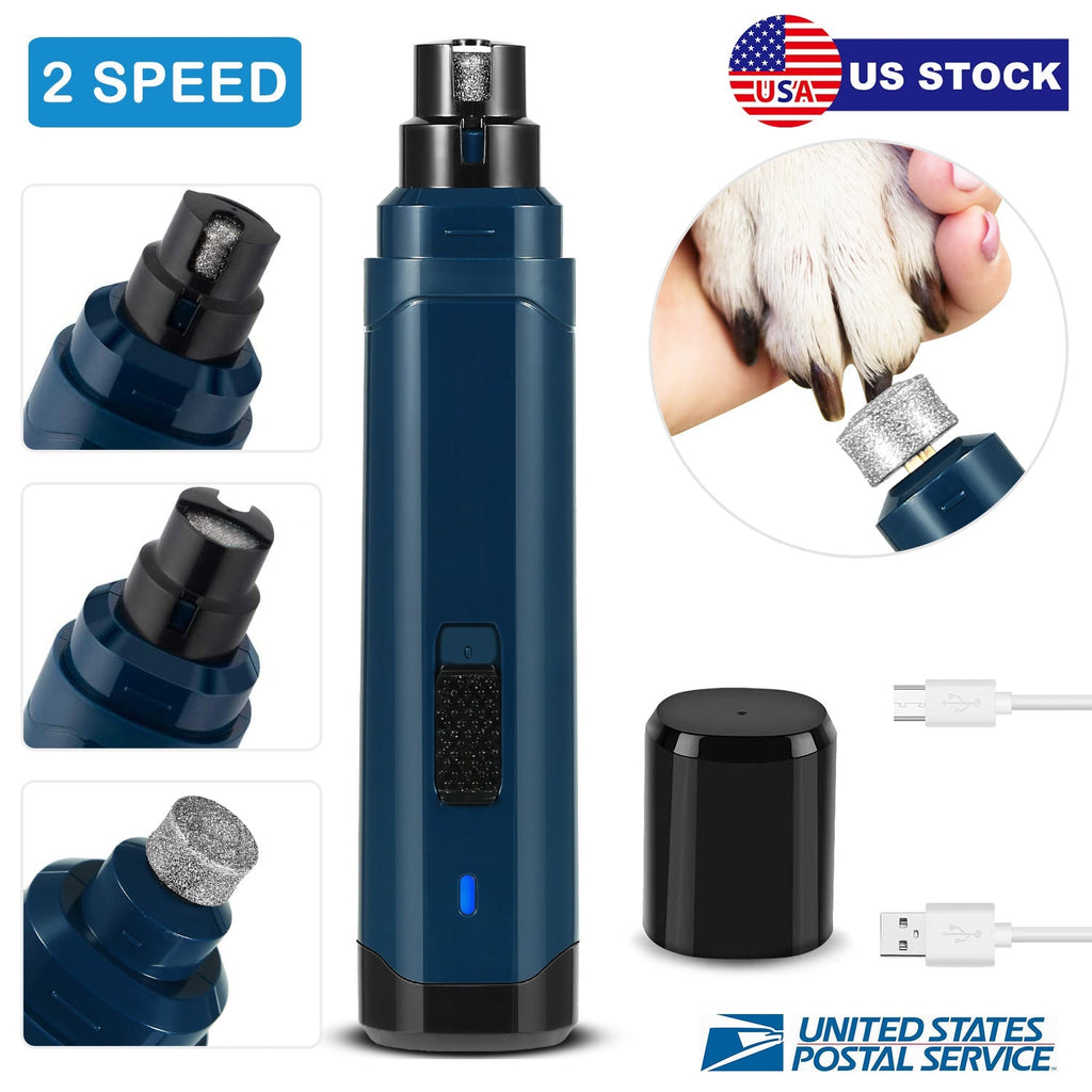 Dog Nail Grinder 2 Speeds Quiet USB Rechargeable