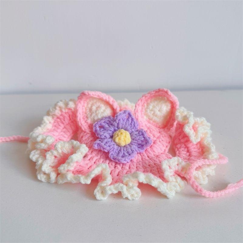 Pet Hat Cute 3D Knitted Wool Bonnet