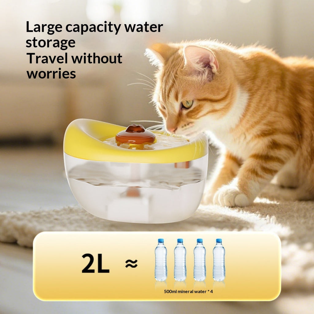 Silent Auto-Circulating Filtered Pet Water Fountain