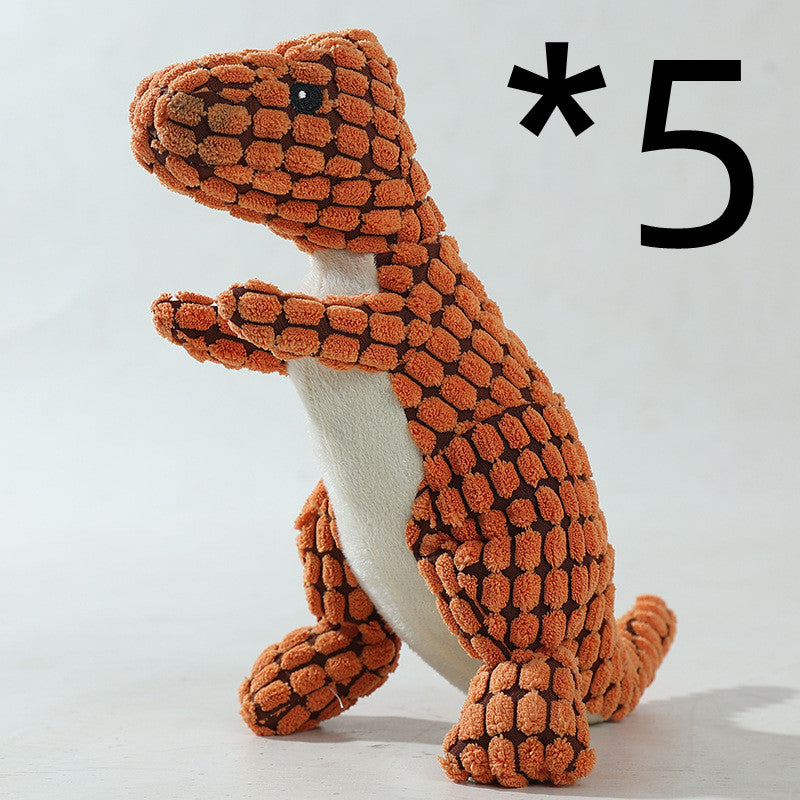 Bite Resistant Plush Sounding Toy Dinosaur