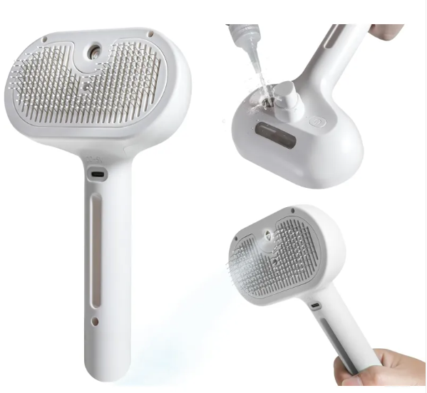 2-in-1 Grooming Spray Comb for Dogs & Cats | Removes Shedding & Detangles