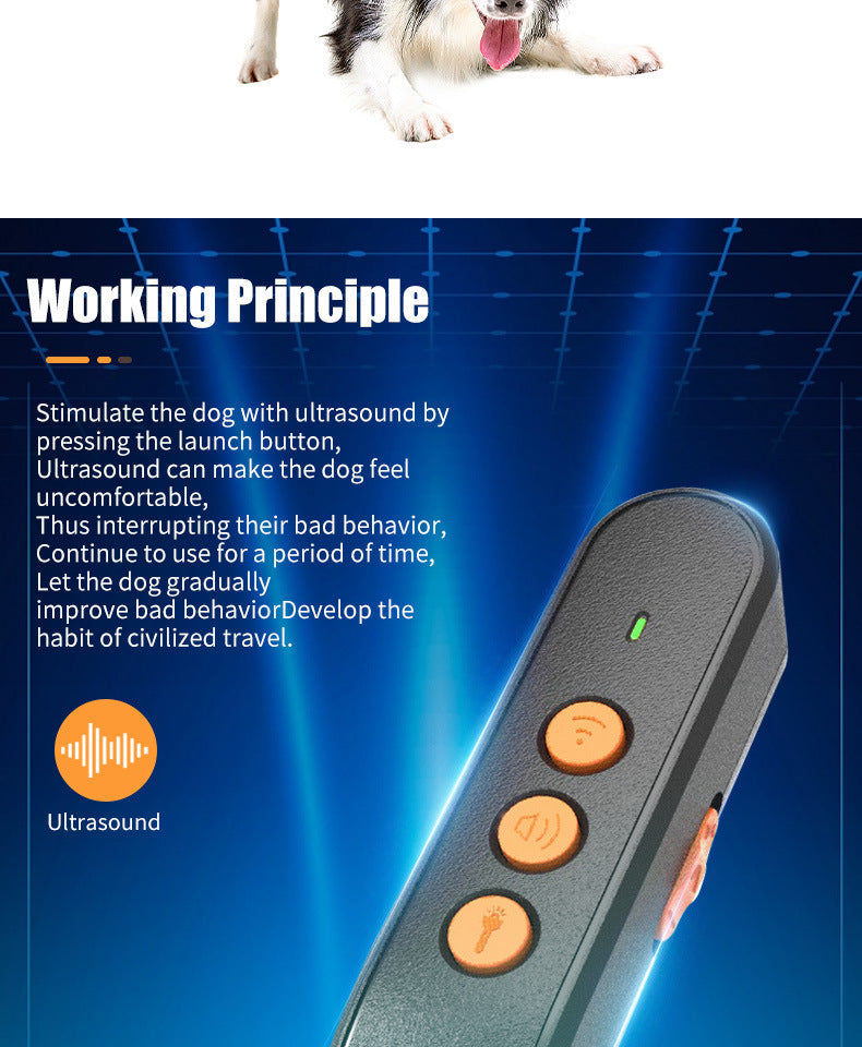 Ultrasonic Dog Repeller & Anti-Bark Device