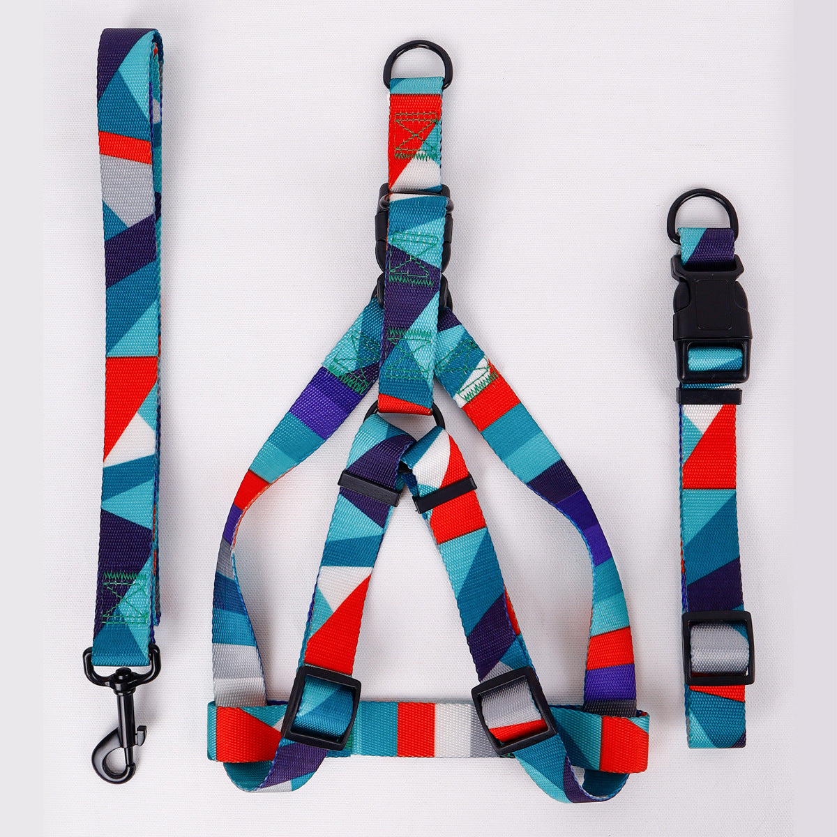 Hand Holding Rope, Leash, Collar Three-piece Set