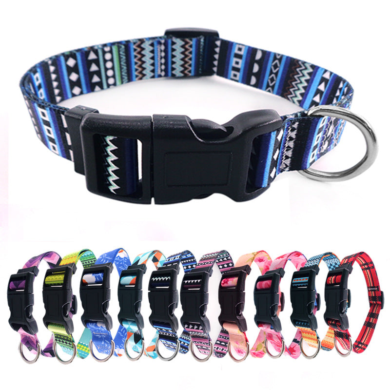 Digital Printing Pet Collars Bohemian Collars National Style Dog Collars