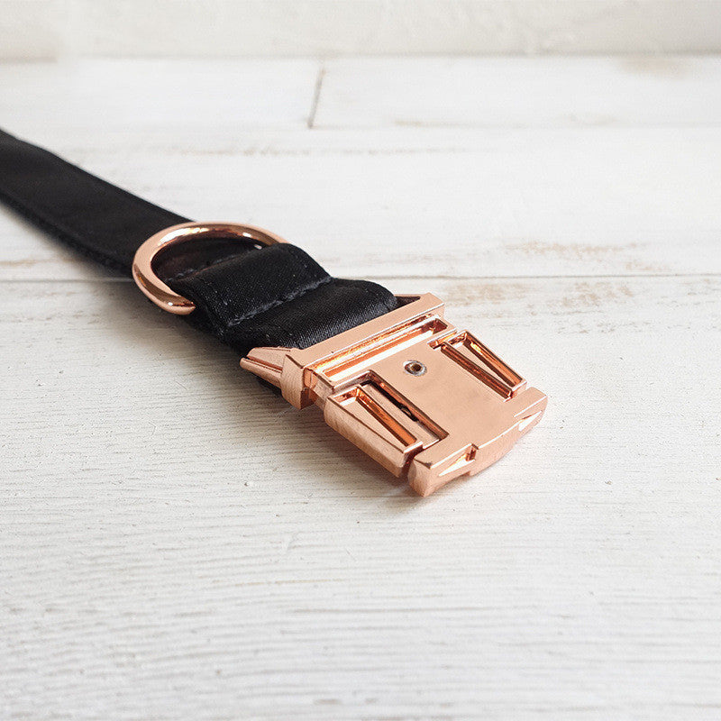 Black Dog Collar Pet Set