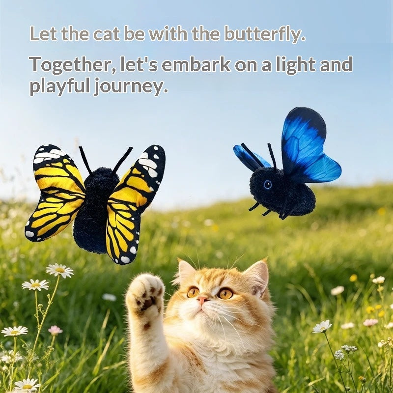 Simulation Butterfly Automatic Cat Teaser