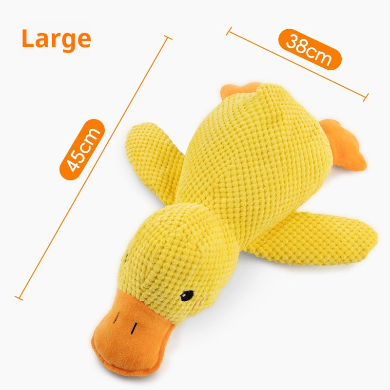 Plush Squeaky Calming Duck Chew Toy