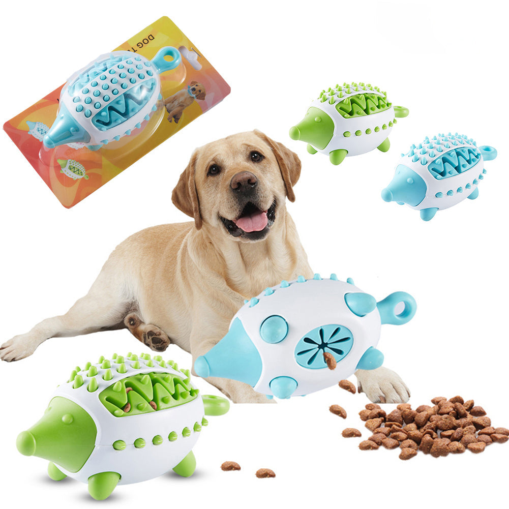 Hedgehog Shape Dog Toy Leaking Food Toys