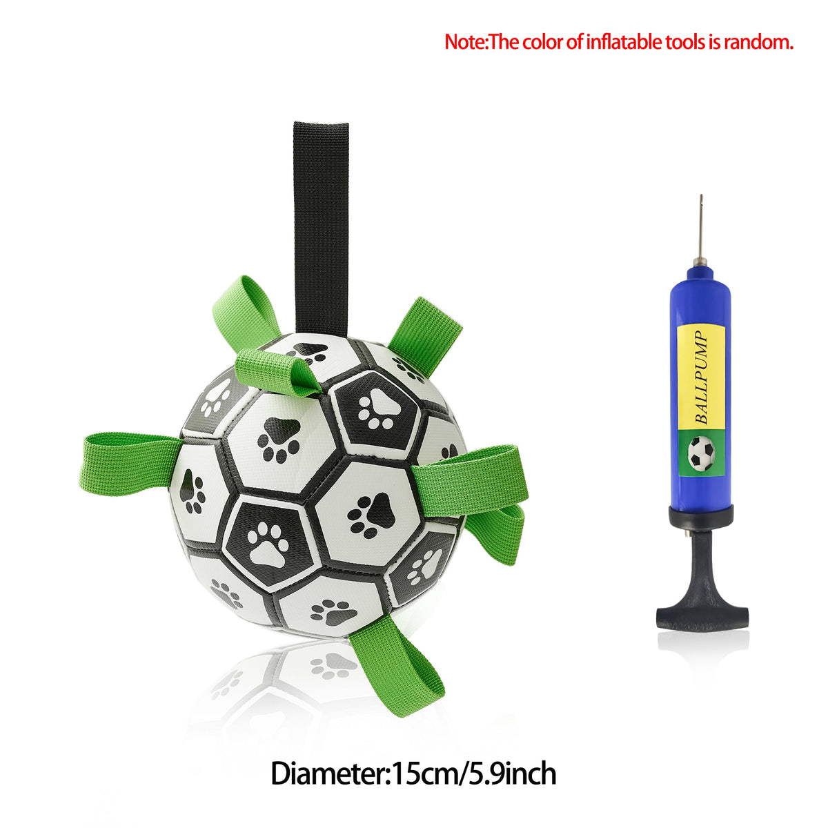 Interactive Dog Football / Soccer Ball Inflated