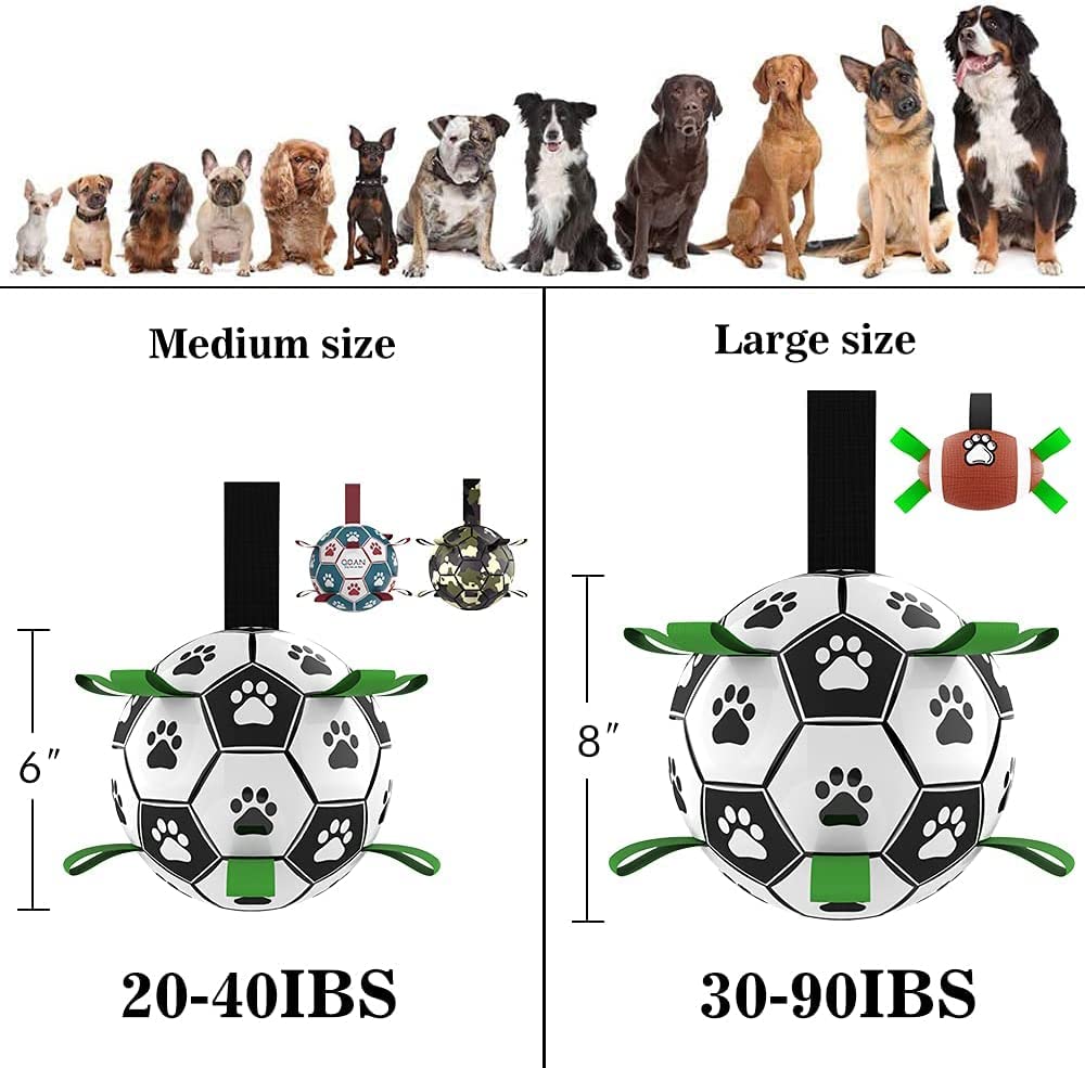 Interactive Dog Football / Soccer Ball Inflated