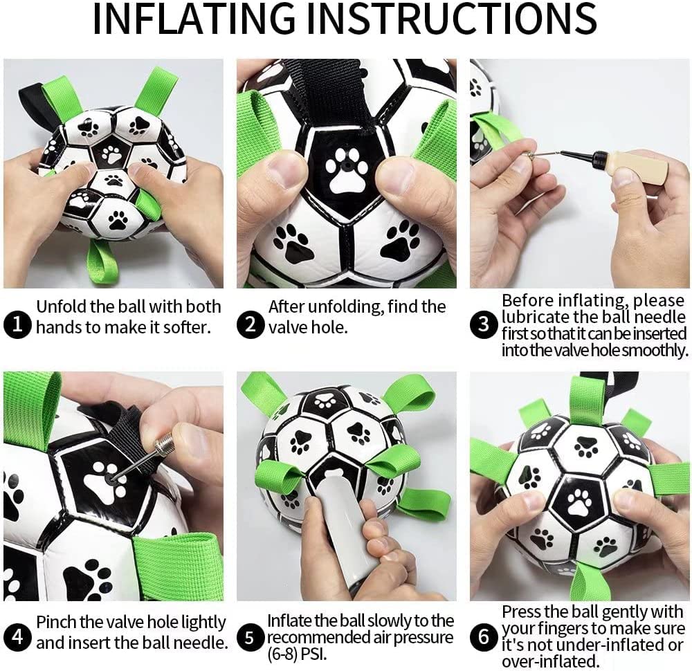 Interactive Dog Football / Soccer Ball Inflated