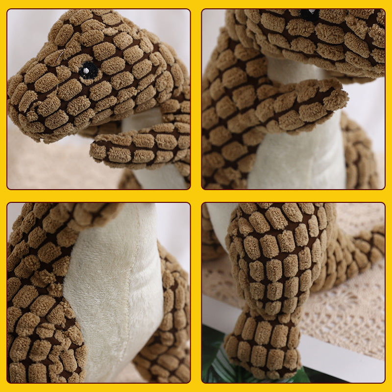 Bite Resistant Plush Sounding Toy Dinosaur