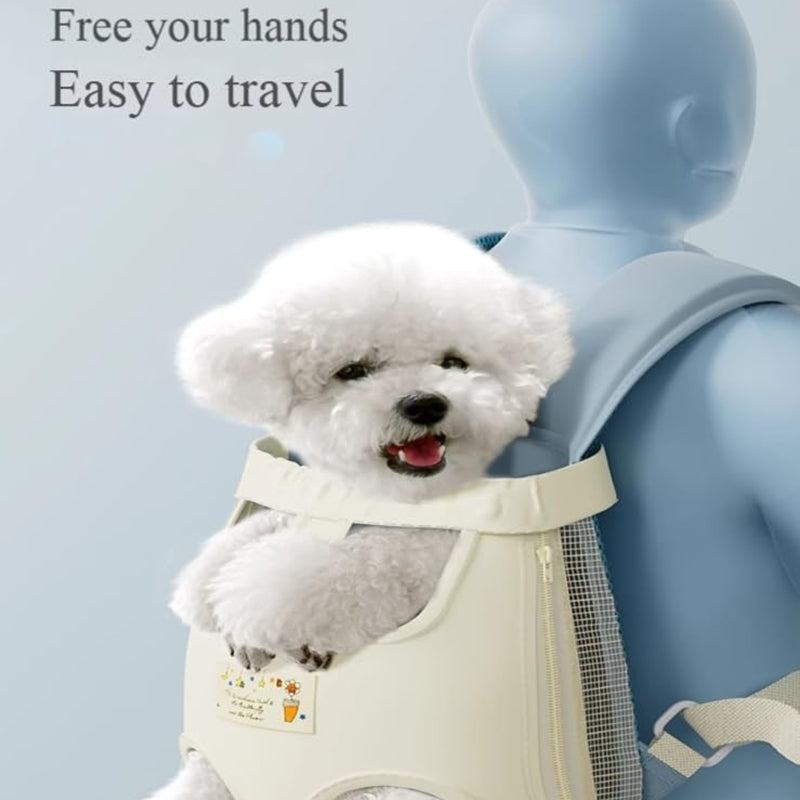 Breathable Dog Carrier Backpack Adjustable Chest Harness For Small Pets