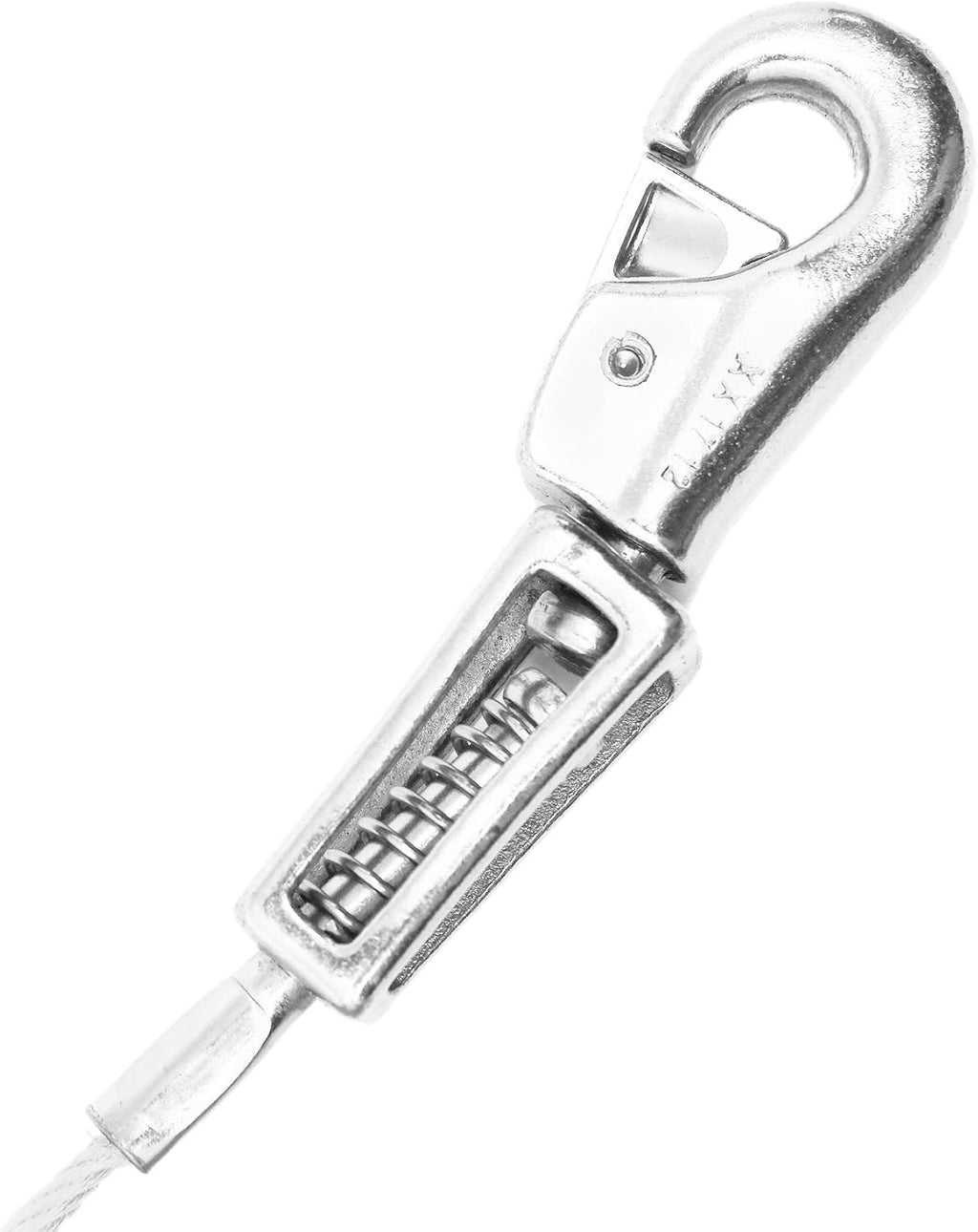 Tie-Out Cable XL Dogs  15ft Twin Swivel Spring