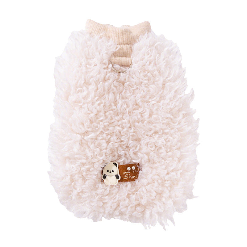 The Fluffy Sheep Wool Pet Vest