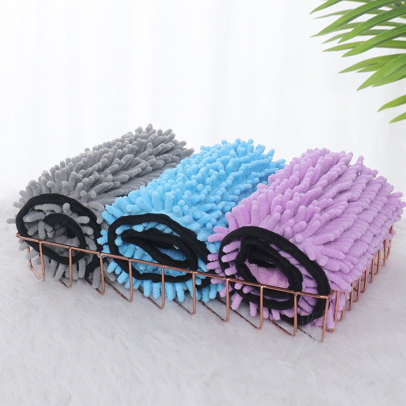 Dogs Cats Towels Super Absorbent Dog Bathrobe Microfiber Bath Towels Quick-Drying