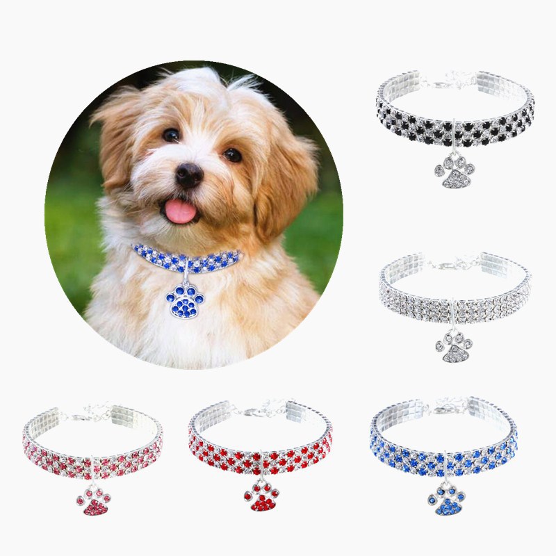 Diamond Pet Collar, Mixed-color Cat And Dog