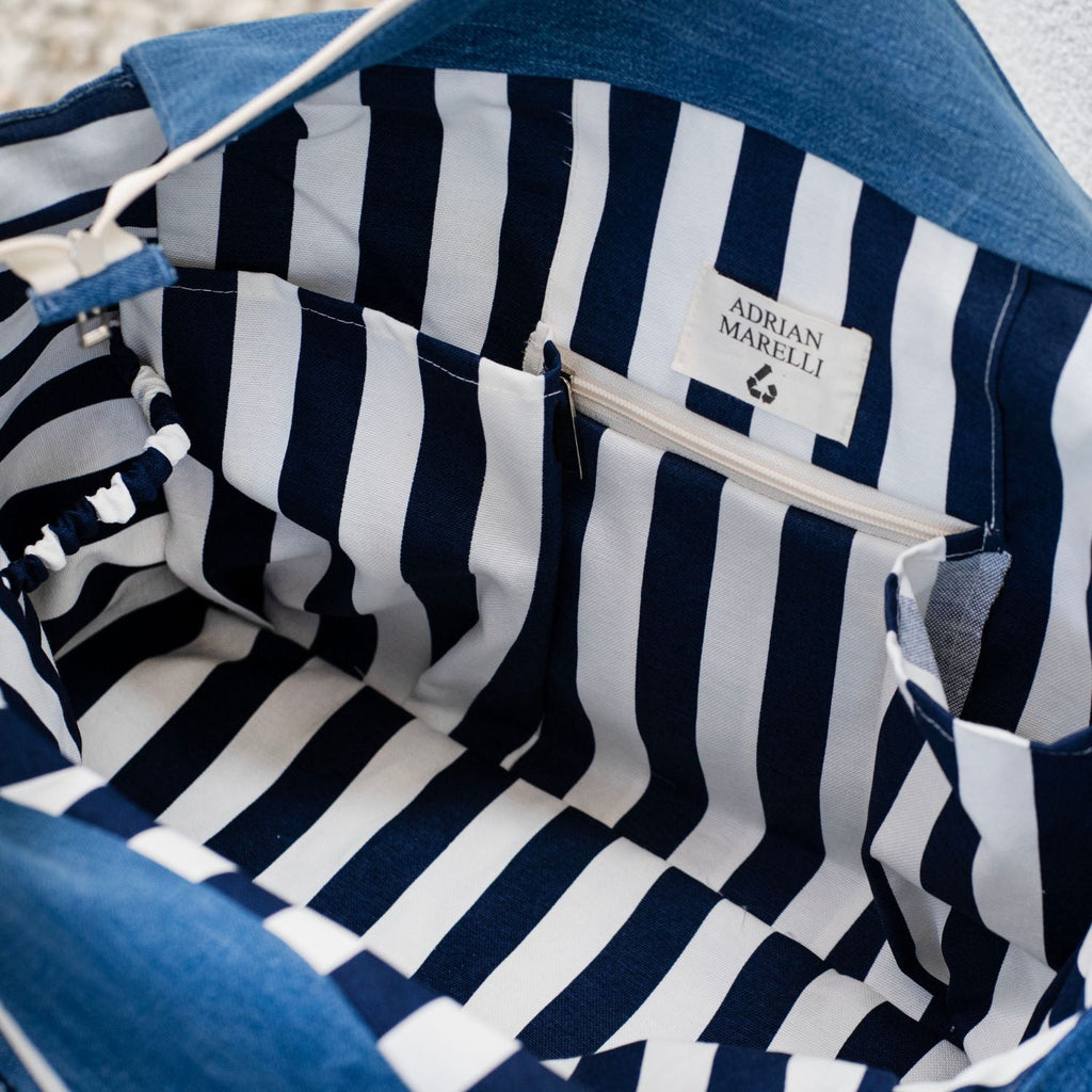 Brooklyn Heritage Upcycled Denim Pet Carrier – Indigo