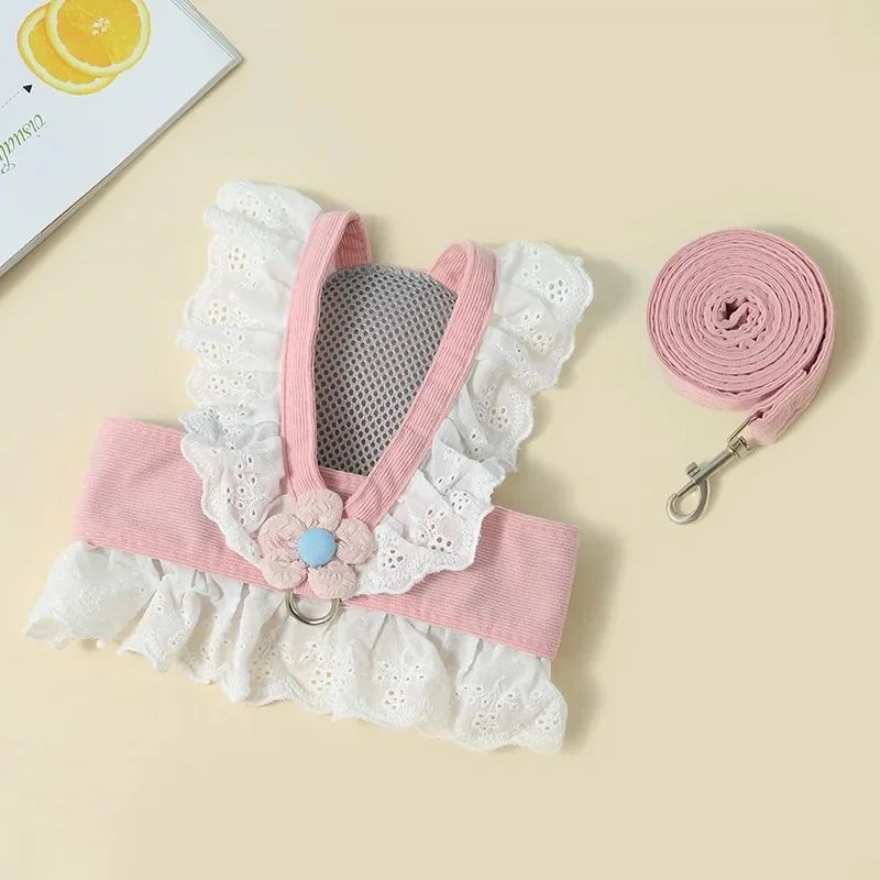 Pet Leash Summer Clothes For Cats And Dogs