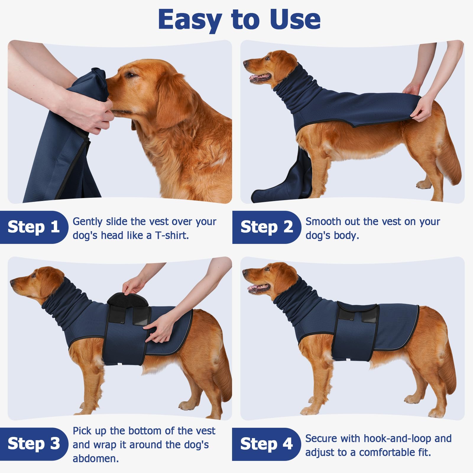 2-in-1 Dog Anxiety Vest With Hood