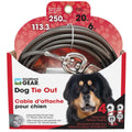 Twin-Swivel Vinyl Coated Tie-Outs 20ft Up 250lbs