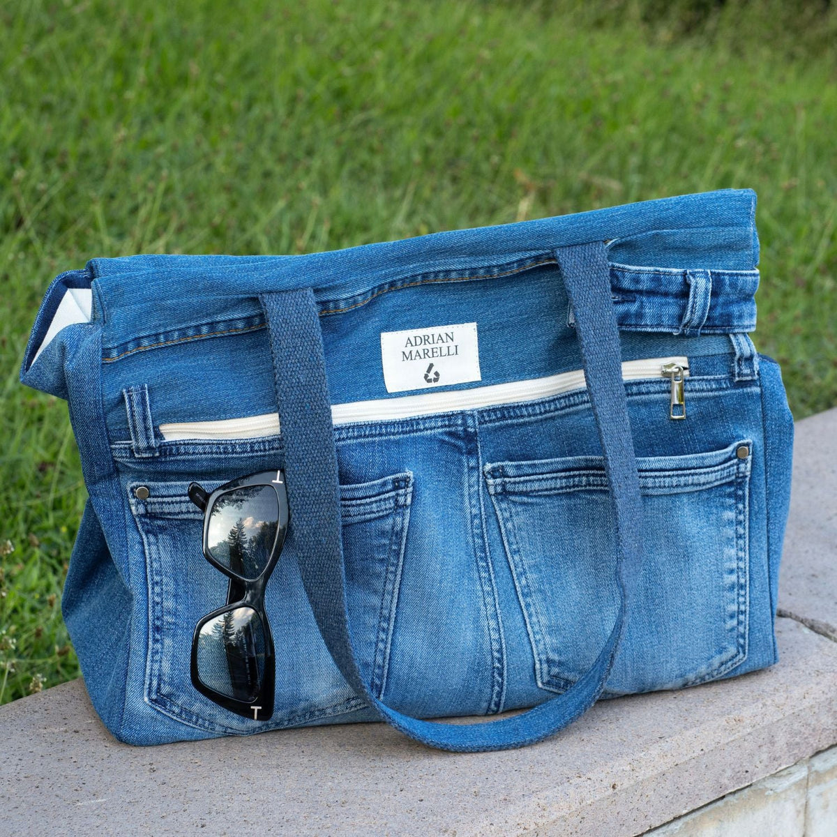 Brooklyn Heritage Upcycled Denim Pet Carrier – Indigo