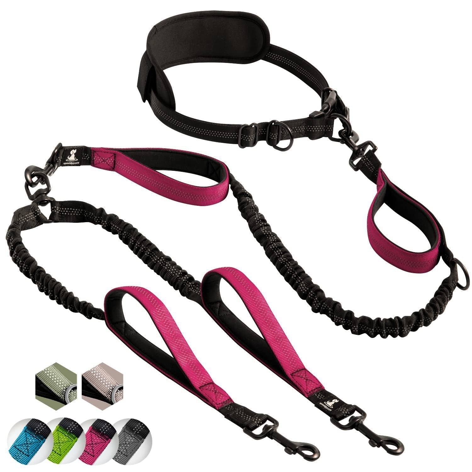 Multifunctional Reflective Leash Sports Fitness Running Leash