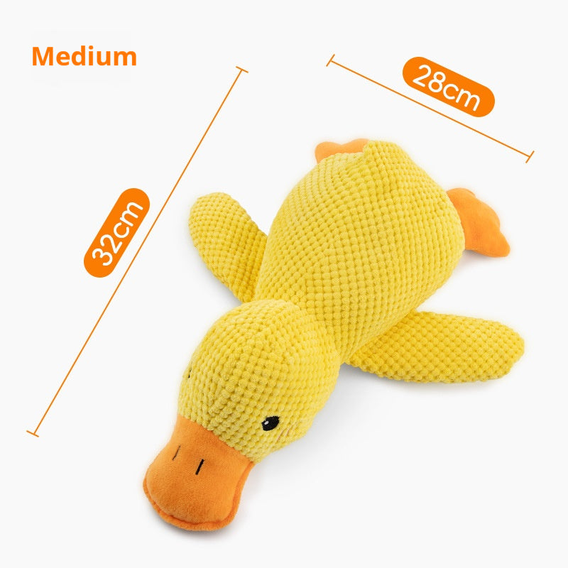 Plush Squeaky Calming Duck Chew Toy