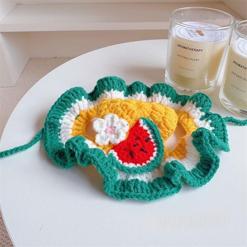 Pet Hat Cute 3D Knitted Wool Bonnet