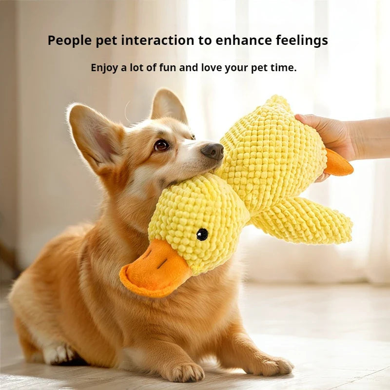 Plush Squeaky Calming Duck Chew Toy
