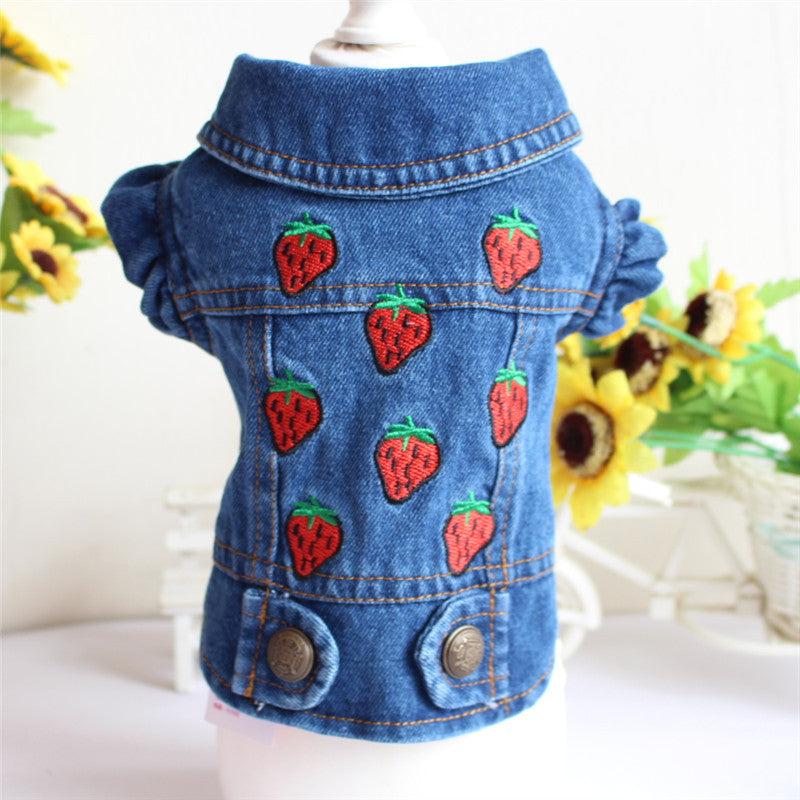 Designer Dog Clothes Small Dog Denim Jacket