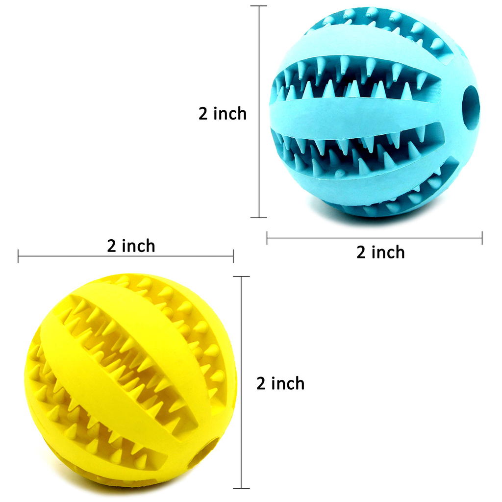 2.5” Squeaky Interactive Dog Balls for Puppy Teething