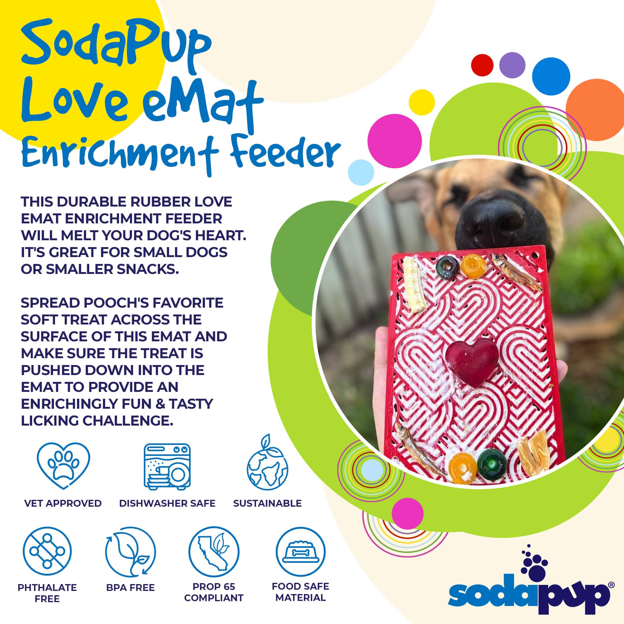 Enrichment Lick Mat for Dogs and Cats