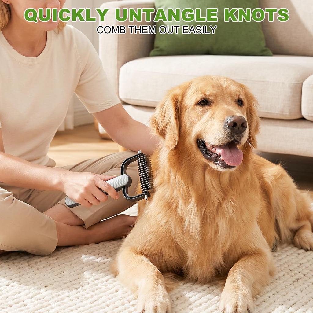 2026 New Double-Sided Dematting Comb For Dogs & Cats
