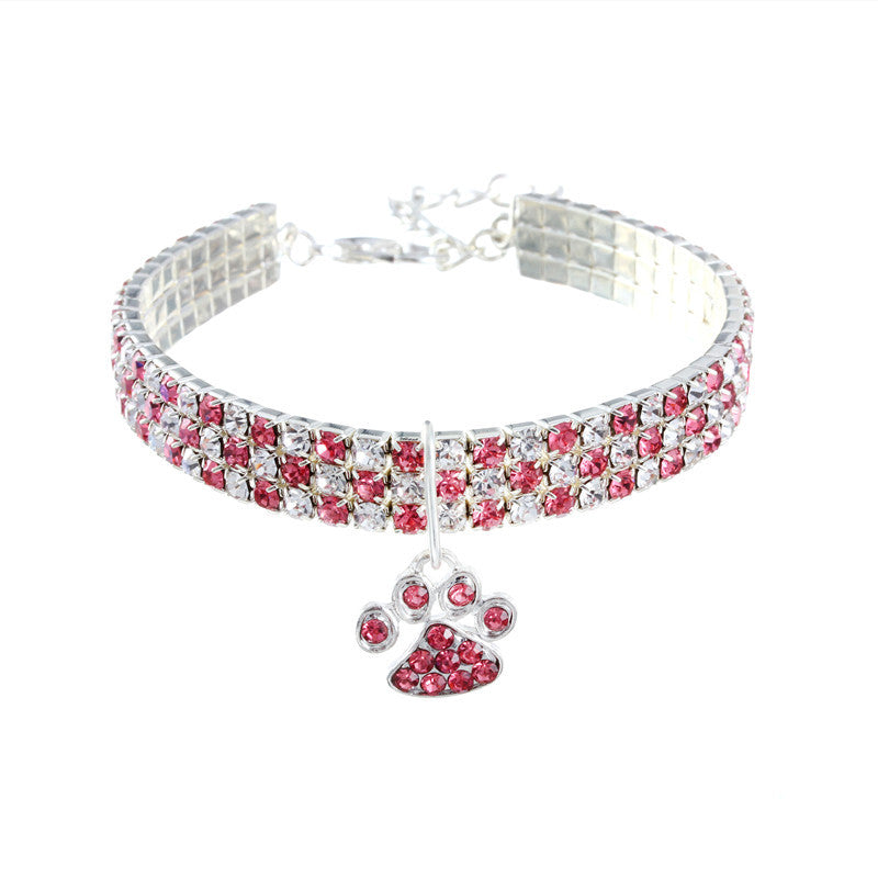 Diamond Pet Collar, Mixed-color Cat And Dog