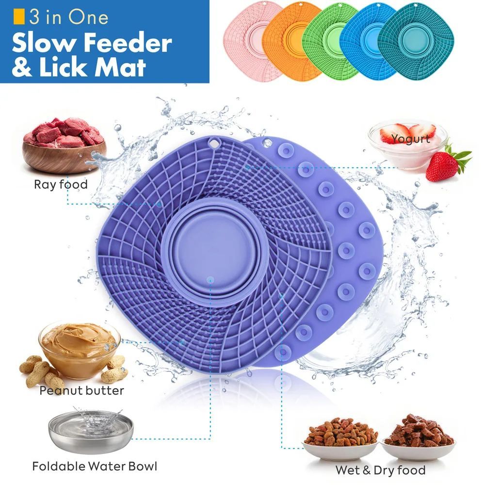 Slow Feeder Bowl Non Slip Puzzle Bowl Anti-Gulping
