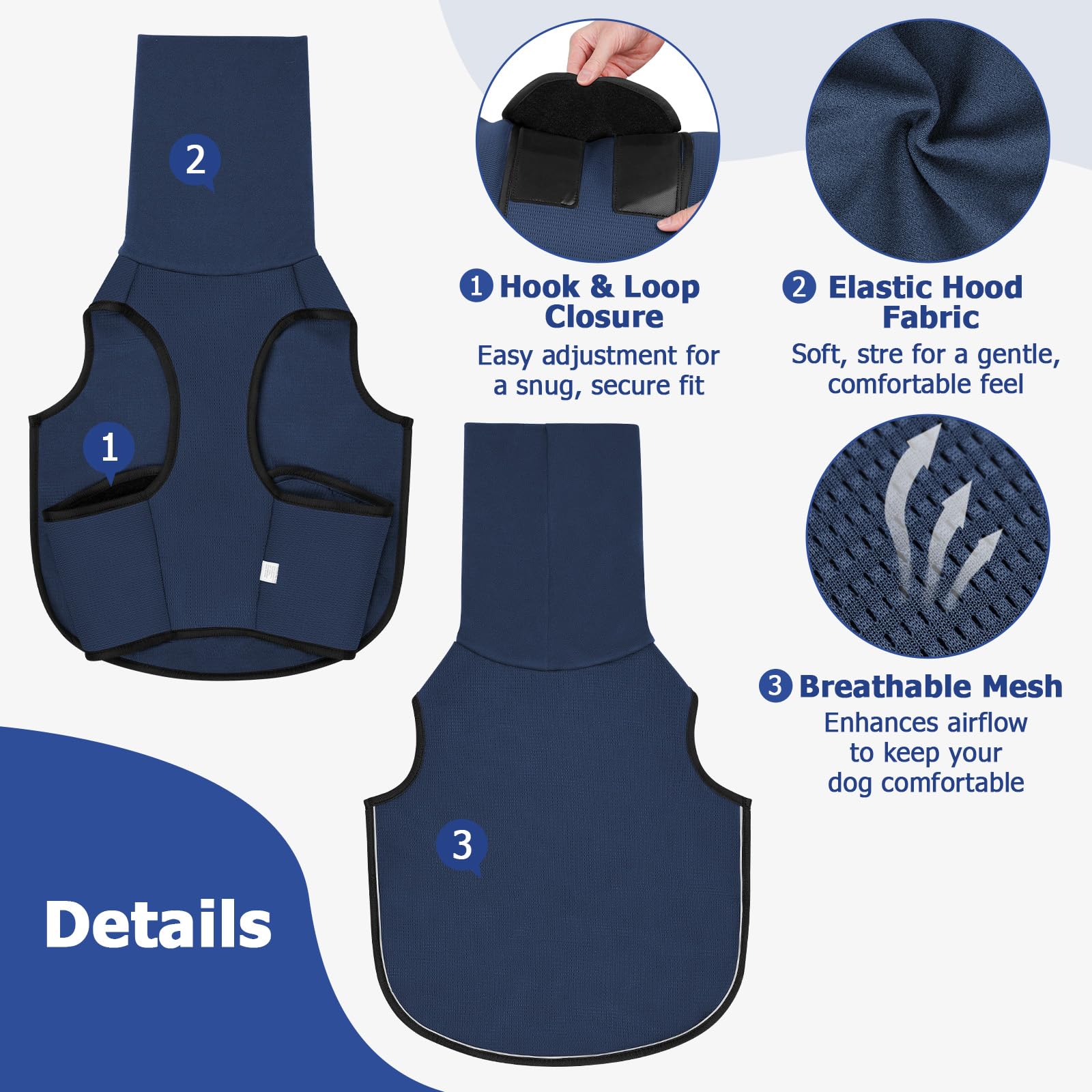 2-in-1 Dog Anxiety Vest With Hood