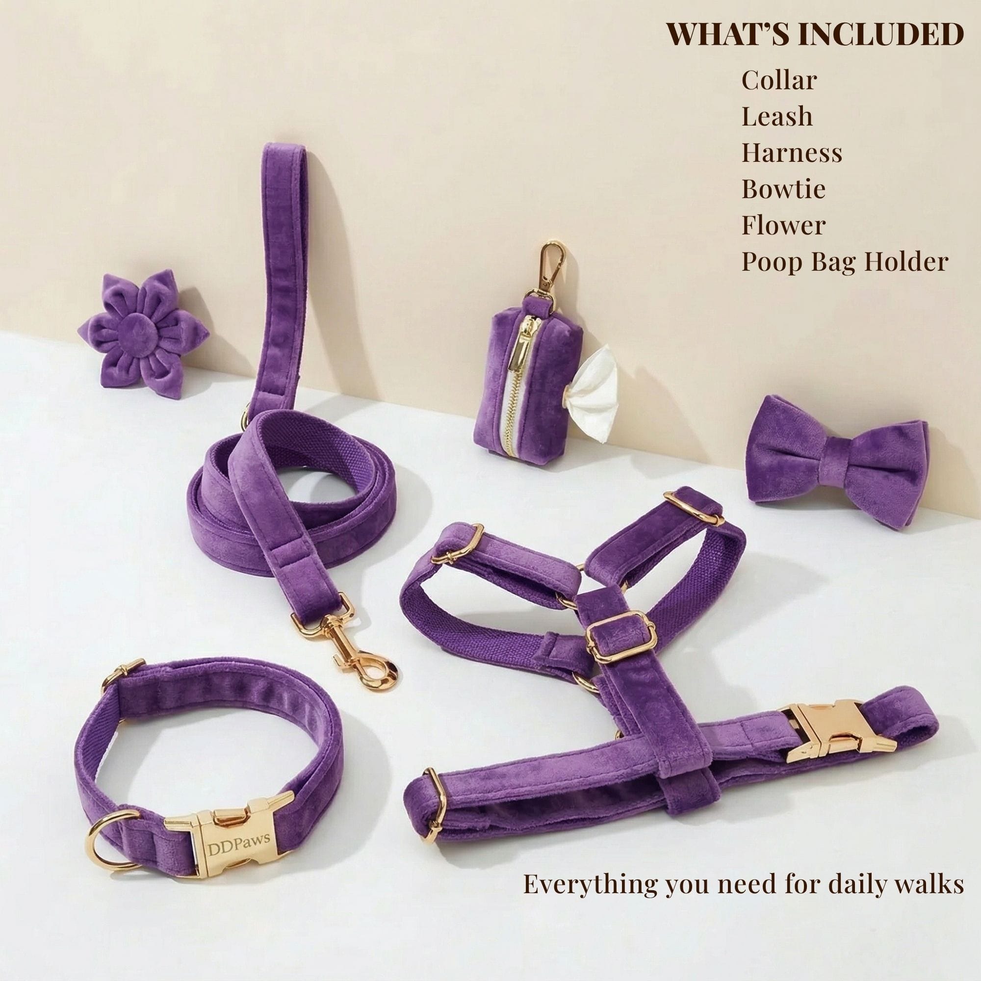 Velvet Purple Harness Set