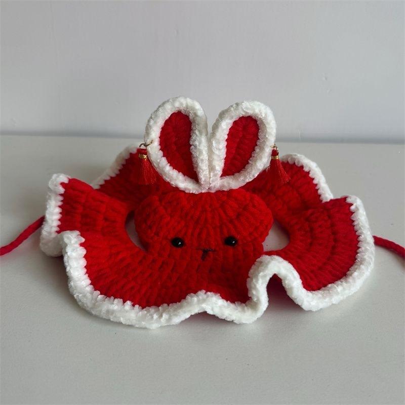 Pet Hat Cute 3D Knitted Wool Bonnet
