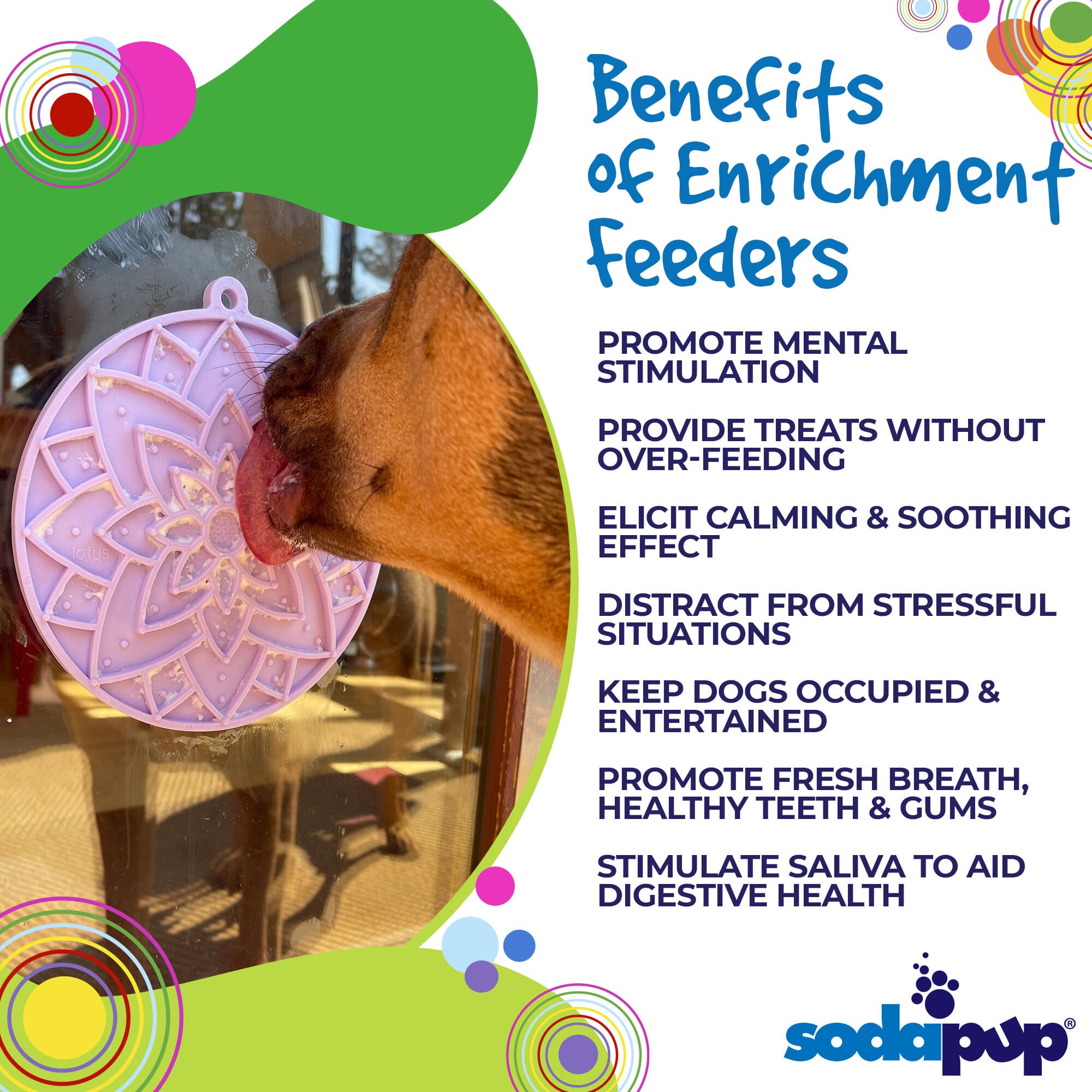 Enrichment Lick Mat For Dogs and Cats - With Suction Cups | USA Made