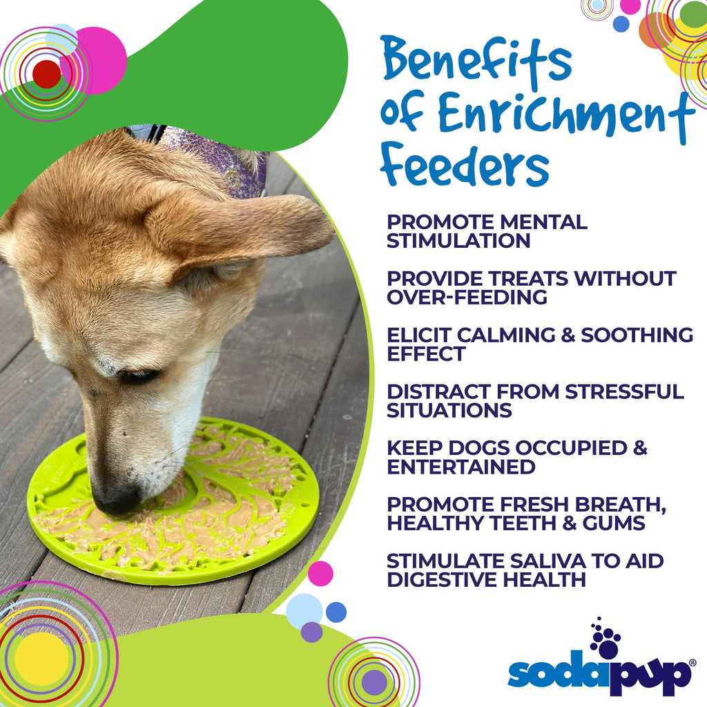 Tree of Life eMat - Enrichment Lick Mat For Dogs and Cats - With Suction Cups