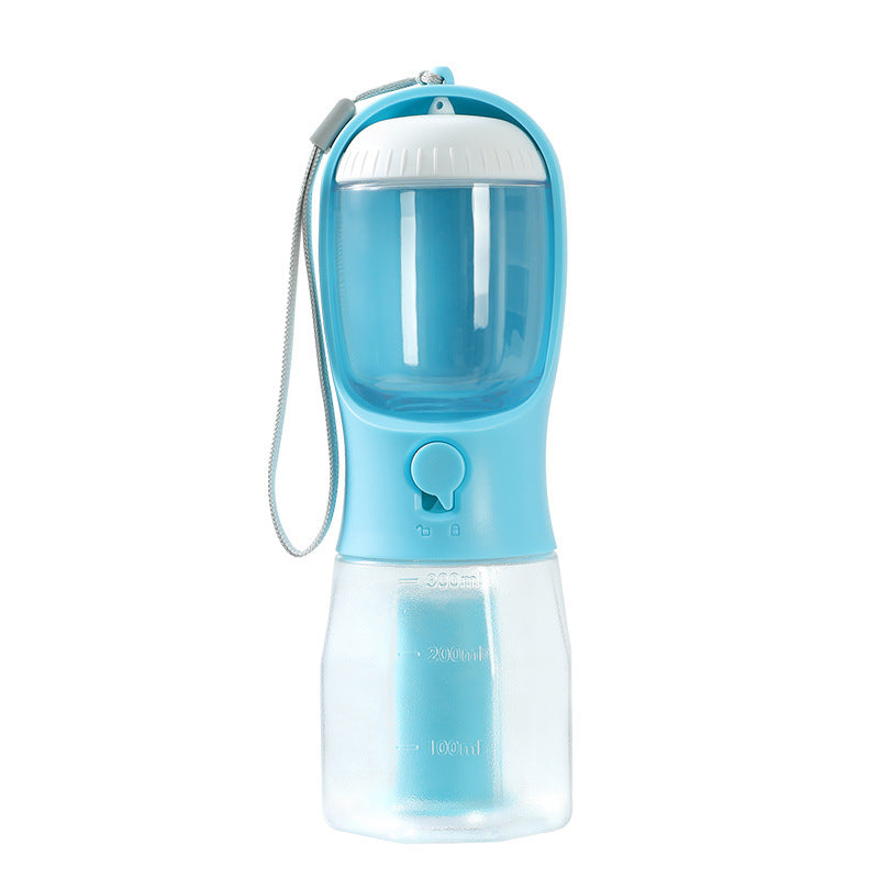 3-in-1 Pet Travel Bottle — Water, Food & Waste Bag, 9 Colors