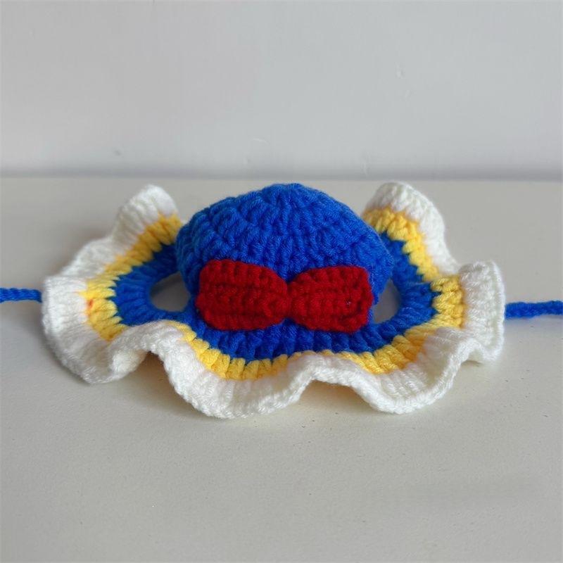 Pet Hat Cute 3D Knitted Wool Bonnet