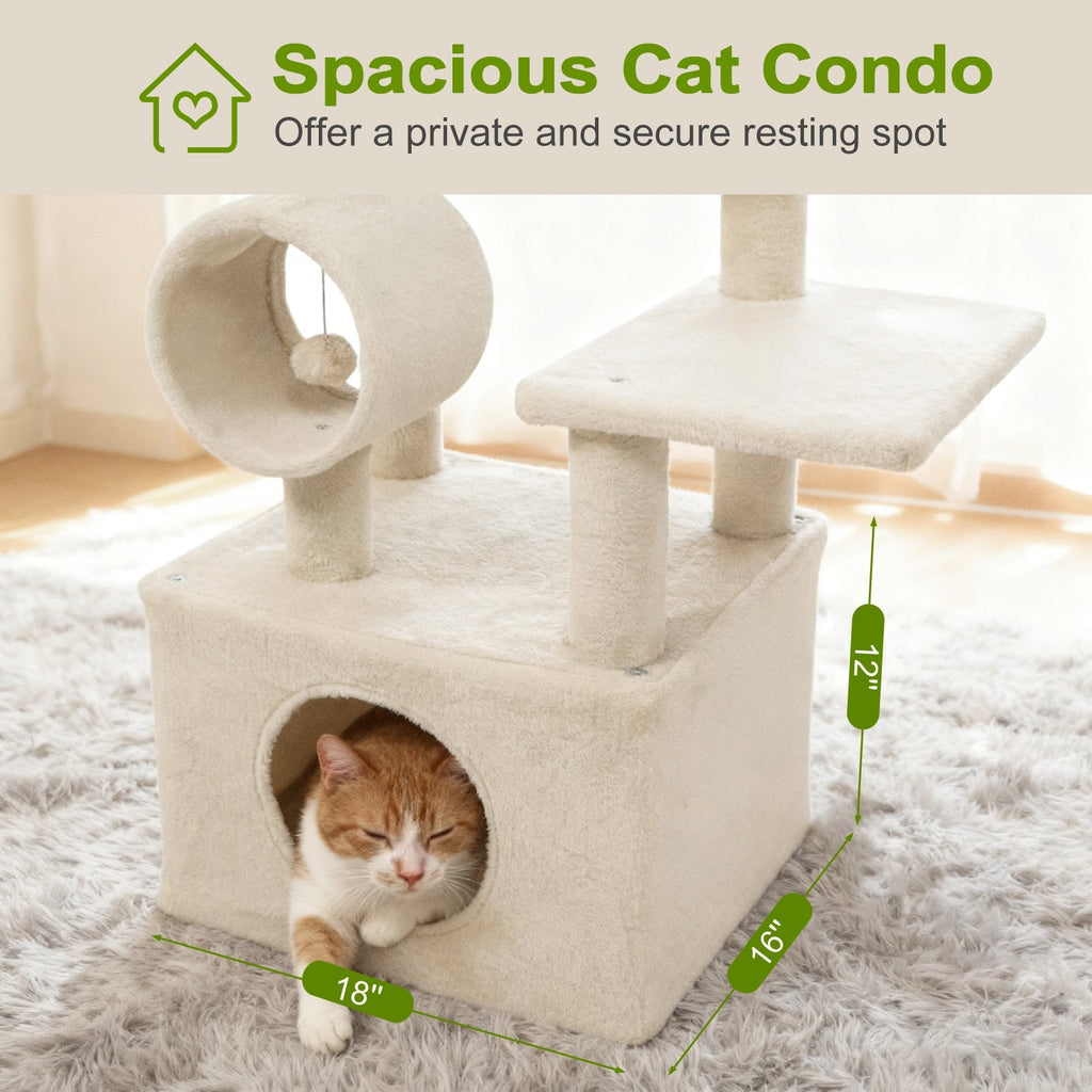 48 Inches Tall Cat Tree Multi-Level