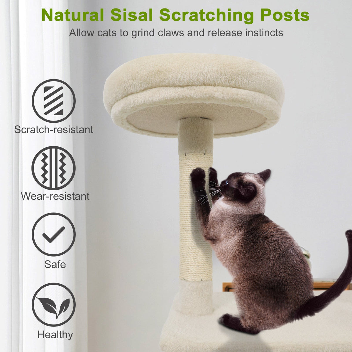 48 Inches Tall Cat Tree Multi-Level