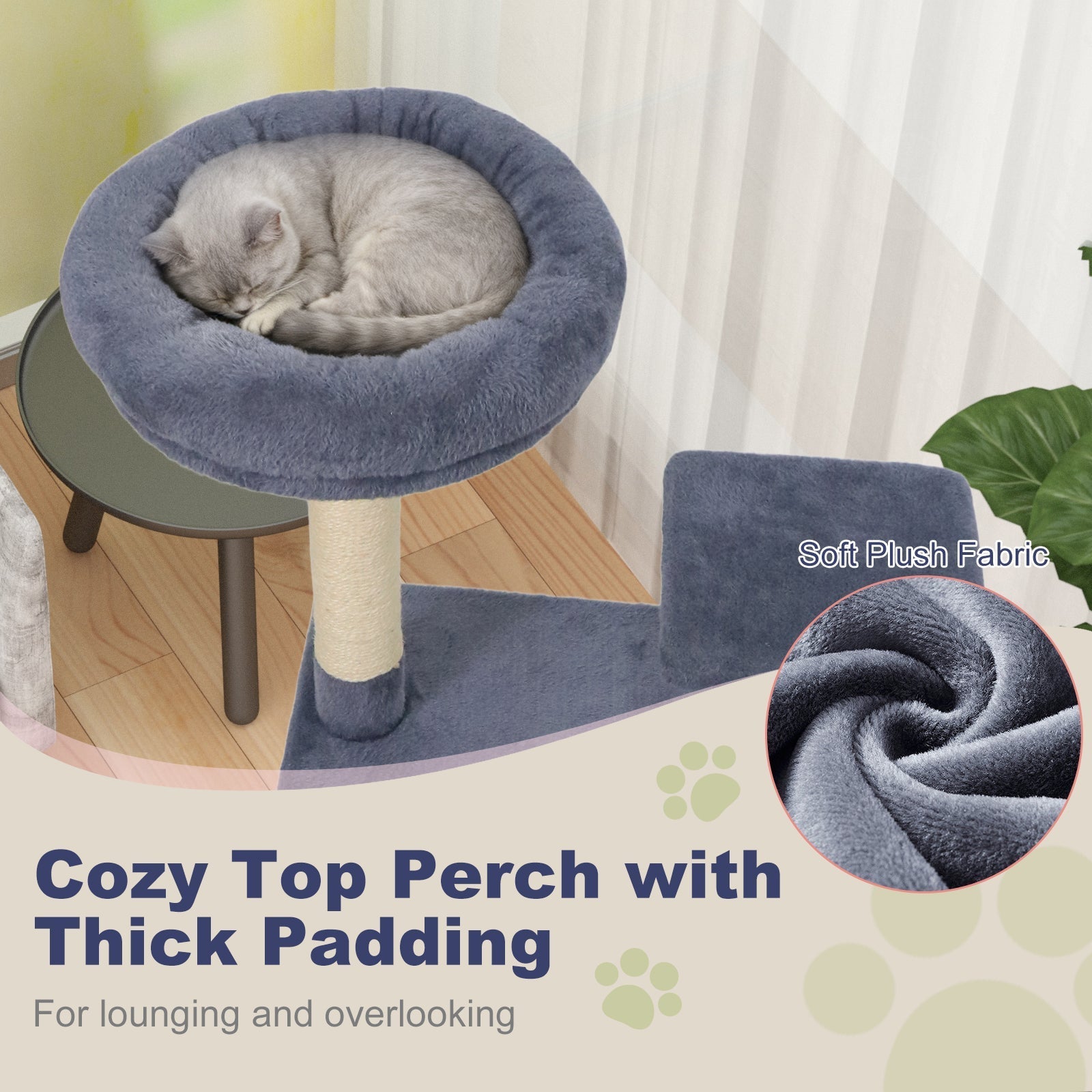 48 Inches Tall Cat Tree Multi-Level