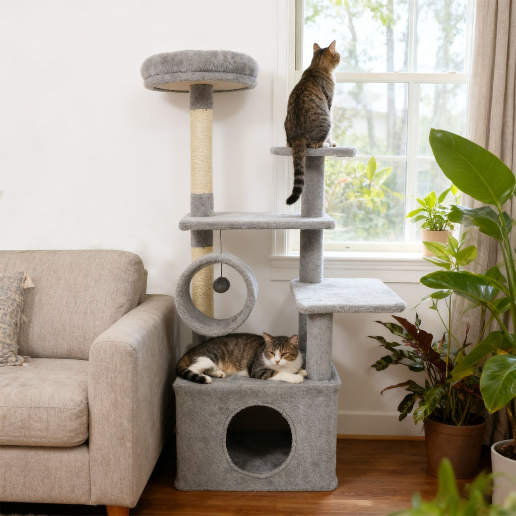 48 Inches Tall Cat Tree Multi-Level