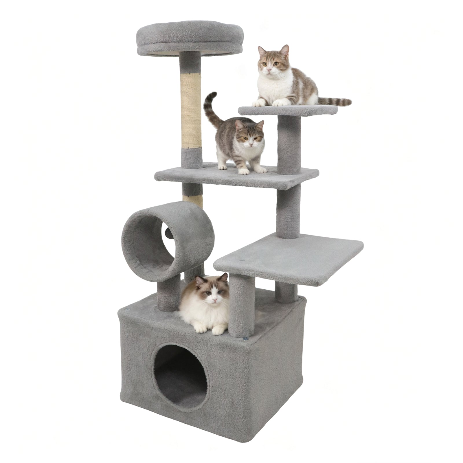 48 Inches Tall Cat Tree Multi-Level